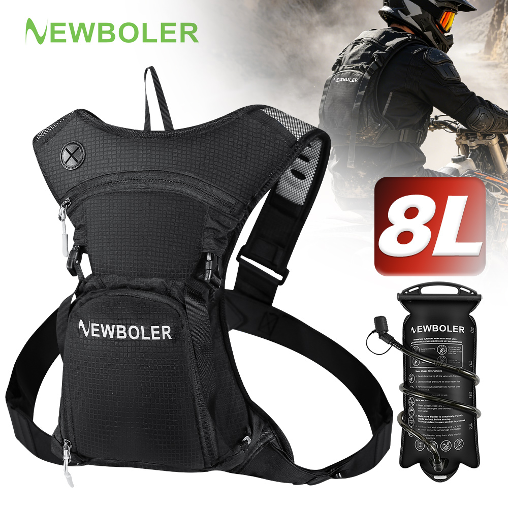 Cycling Gear Organizer - Zaino idrico NEWBOLER 8L per moto,