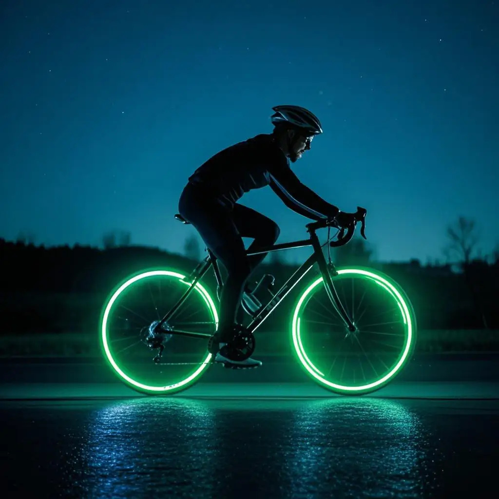 Cycling Gear Stand - Adesivi riflettenti che si illuminano al