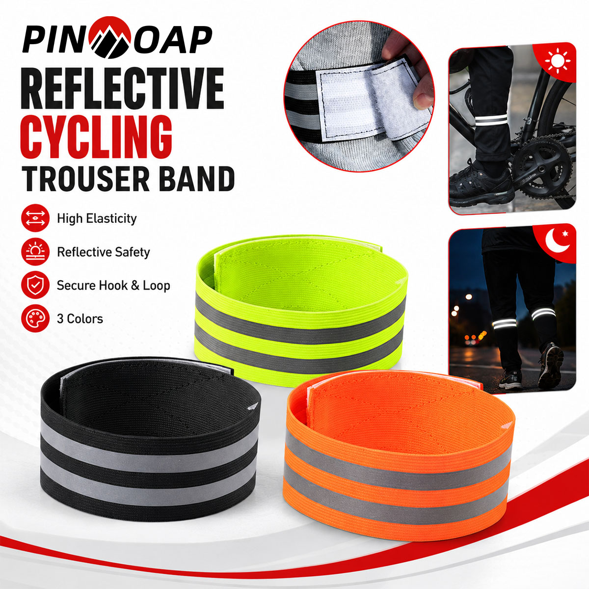 Cycling Gear For Commuting - PINMOAP 1/2PCS Fascia per Pantaloni da